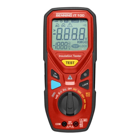 Isolations-/Widerstandsmessgerät IT 100 600 V 300 kΩ-20 GΩ BENNING