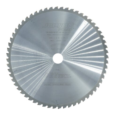 Jepson Drytech® HM-Sägeblatt Durchmesser 255 mm / 60Z für Stahl (dünnwandig)