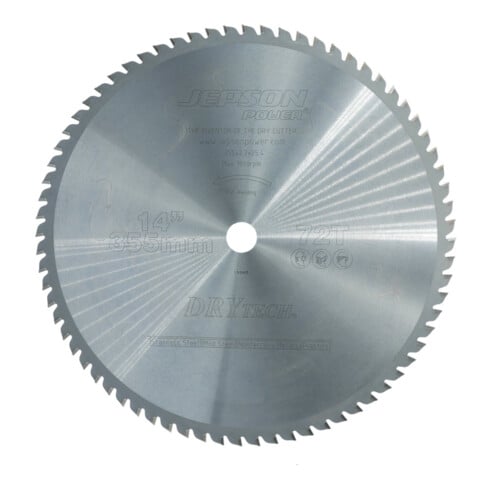 Jepson Drytech® HM-Sägeblatt Durchmesser 355 mm / 72Z für Stahl& Inox
