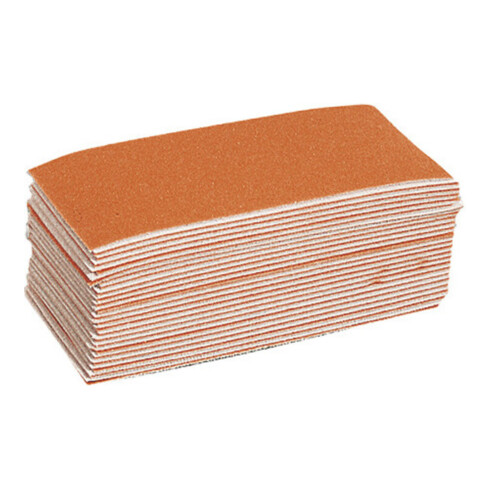 Jeu de papier de verre Starcke 50 pièces non perforées (L x l : 140 x 64 mm) 140 x 67 mm