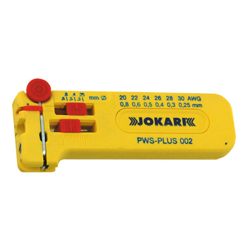 Jokari Mikro-Präzisions-Abisolierer PWS-PLUS 002 L.102mm D.0,25-0,80mm AWG 30-20