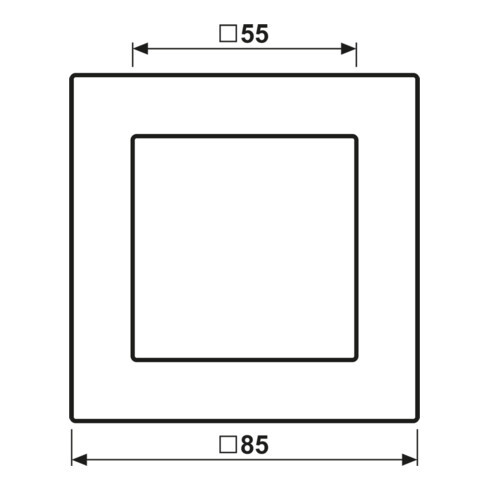 Jung Rahmen 1-fach A 550 A5581BFSWM