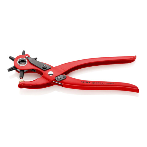 KNIPEX 90 70 220 EAN Revolverlochzange rot pulverbeschichtet 220 mm
