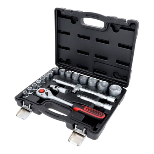 KS Tools 1/2" dopsleutelset, 20 stuks