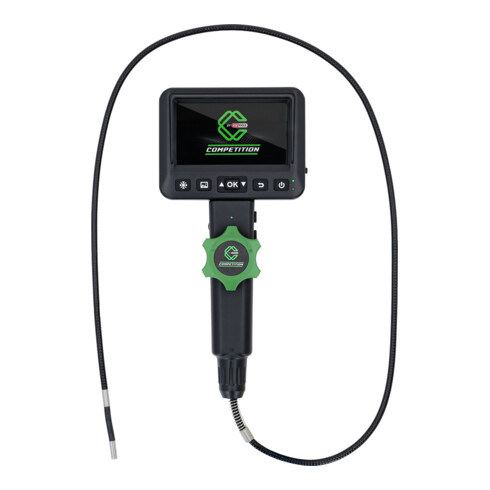 KS Tools COMPETITION Kit vidéoscope HD, Ø 6,0 mm, caméra frontale HD 180° et 0°, gaine PVC flexible