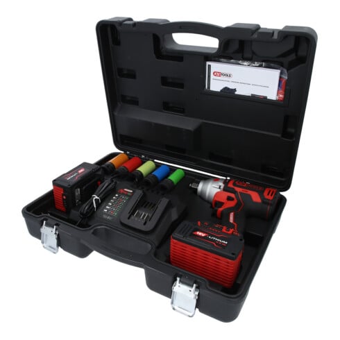 KS Tools eMONSTER 1/2“ Brushless-Akku-Schlag-Schrauber-Satz, 9-tlg