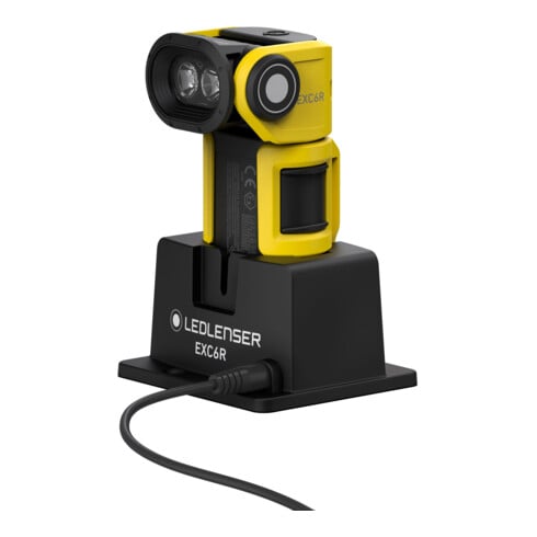 Ledlenser Feuerwehr-Winkelleuchte EXC6R mit Charging Station schwarz