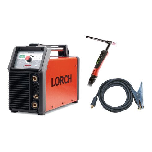 Lorch Schweißtechnik Schweißinverter HandyTIG 180 AC/DC Powermaster-Brenner