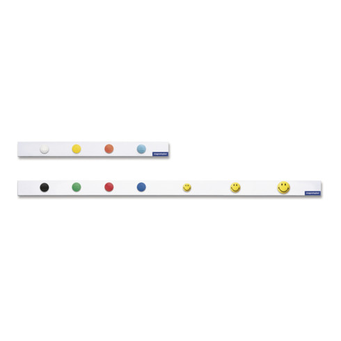 Magnetoplan Barre magnétique murale, blanche, 10 pièces 500 mm