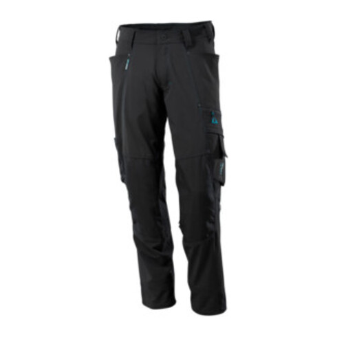 Mascot Hose mit Knietaschen, Stretchstoff Hose schwarz