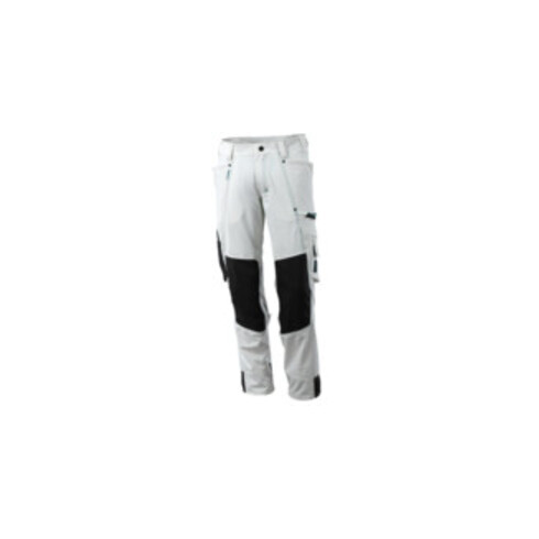 Mascot Hose mit Knietaschen, Stretchstoff Hose weiss