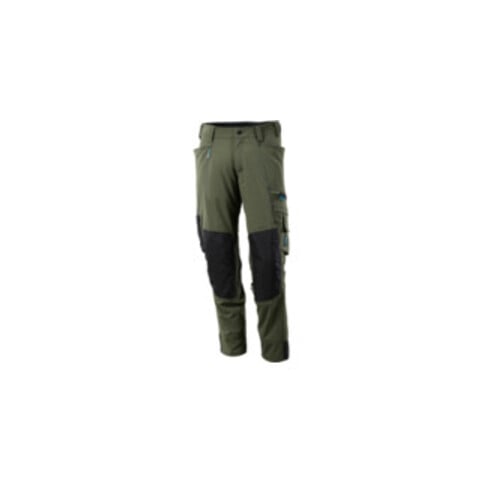 Mascot Hose mit Knietaschen, Stretchstoff Hose moosgrün