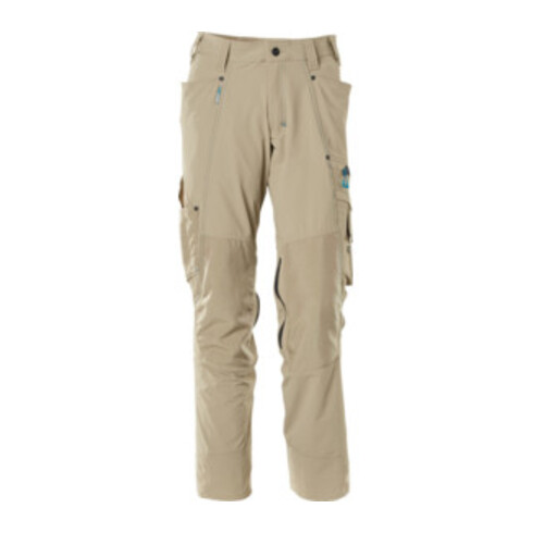 Mascot Hose mit Knietaschen, Stretchstoff Hose hellkhaki