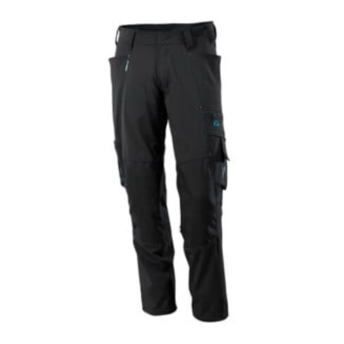 Mascot Hose mit Knietaschen, Stretchstoff Hose schwarz