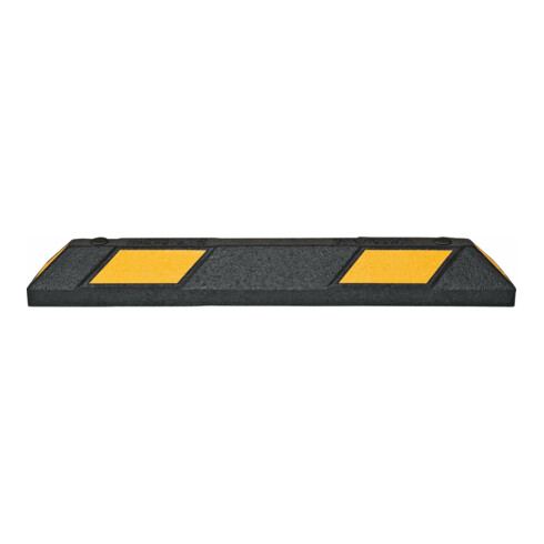 MORAVIA Butée de roue Park-AID 900 mm noir jaune avec bandes réfléchissantes et matériel de fixation inclus