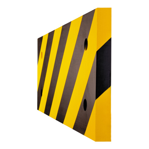 Moravia Protezione antiurto MORION, per colonne angolari, rettangolo 200x20x500mm, nero/giallo