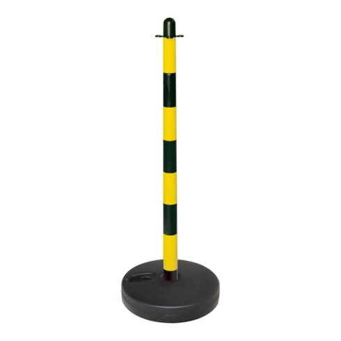 Moravia Supporto per catena leggero, nero/giallo 40x870mm base rotonda, supporto, riempibile