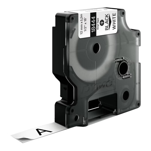 NWL Band Vinyl ID1 12mm 5,5m schwarz auf weiß
