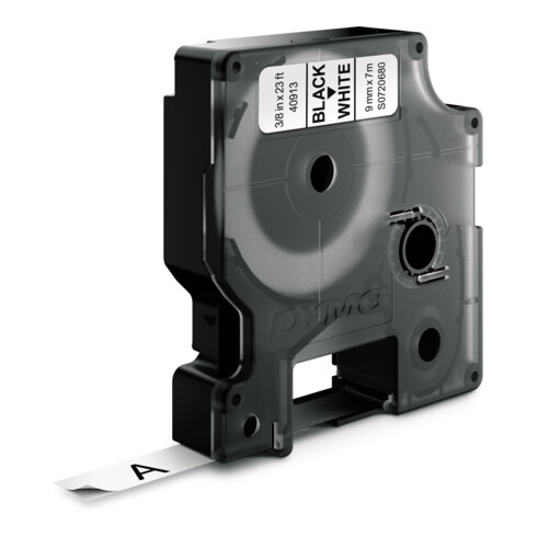 NWL D1 Ruban d'étiquettes 9 mm/7 m noir sur blanc 40913