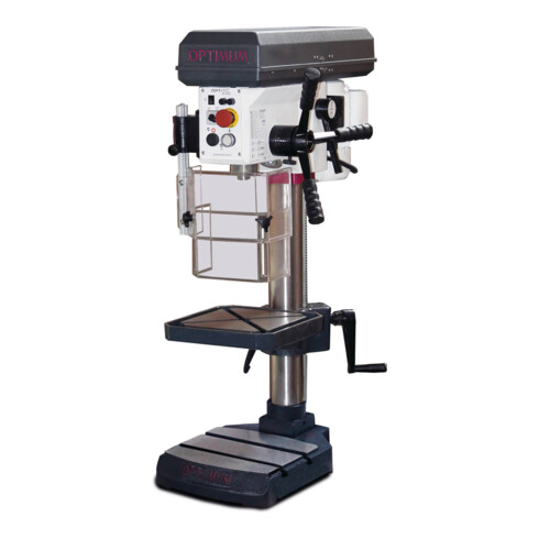 OPTI-DRILL Tischbohrmaschine B 24 H 24mm MK2 350-4000 m.Not-Halt-Schalter