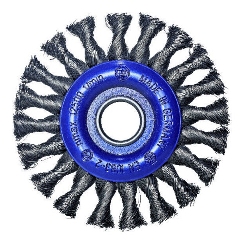 Osborn Rundbürste D178x13, Bohrung 22,2 mm, gezopfter Stahldraht 0,50 mm T42