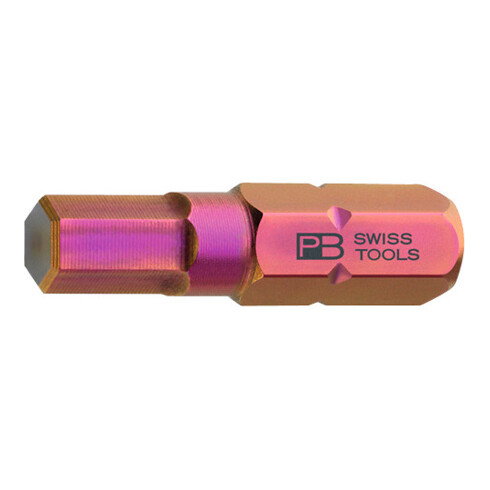PB Swiss Tools Precision Bit pour 6 pans, 1/4 pouce, Hexagonal: 5 mm
