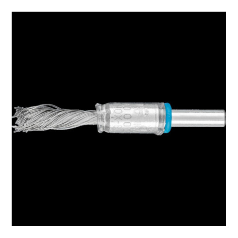 Pferd Brosse à pinceau inox 6 mm 10x25x0,2 mm crantée