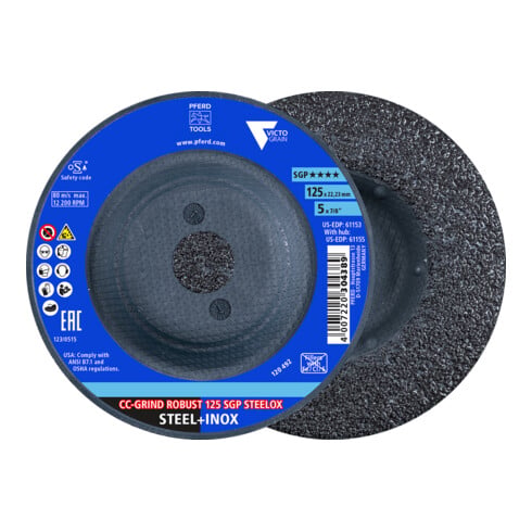 Pferd Disque abrasif SGP CC-GRIND-ROBUST STEELOX 125 mm VICTOGRAIN