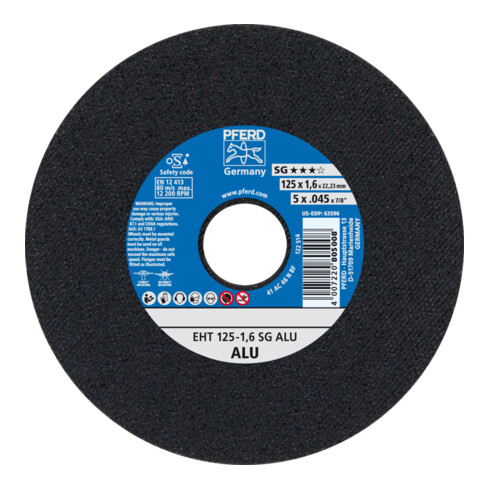 PFERD doorslijpschijf EHT 115-1.0 SG ALU