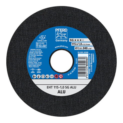 PFERD Trennscheibe EHT 115-1,0 SG ALU