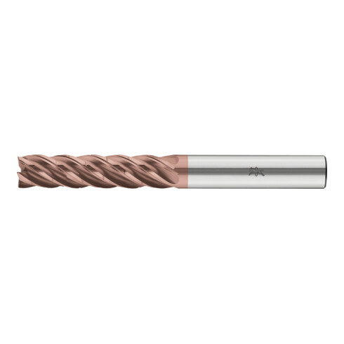 PFERD TOOLS VHM-Fräser Ø10mm, 5 Schneiden, mit Spanteiler, 4xDC, Radius 0,5mm, AlTiN / TiSiXN beschichtet, Schaft HB, Performance Rostfrei