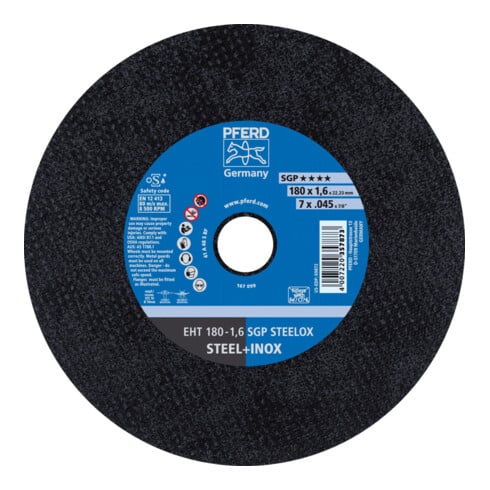 PFERD TOOLS Trennscheibe EHT 115-0,8 SGP STEELOX 22.23 mm