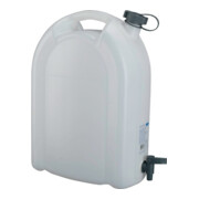 Pressol Wasserkanister 20L weiß stapelbar PE + Ablasshahn