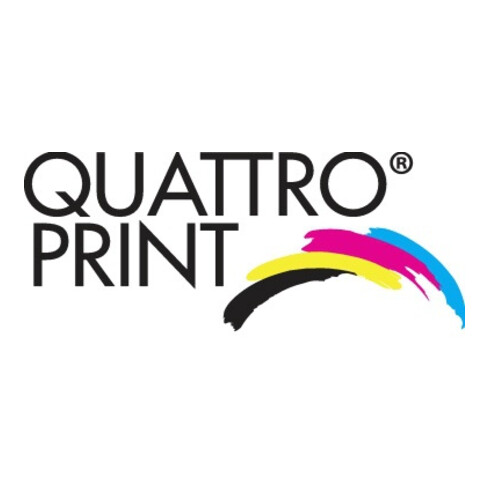 Quattro-Print Schriftband A193253 wie Dymo S0720830 sw/ws 19mmx7m