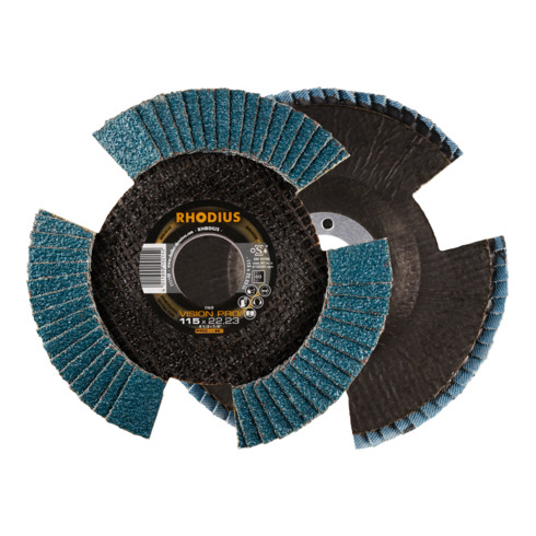RHODIUS Disco abrasivo lamellare PROline VSION PRO