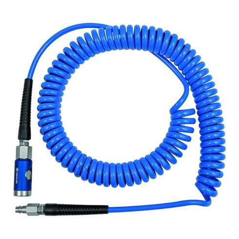 Raccord de sécurité à bouton-poussoir pour tuyau spiralé RIEGLER