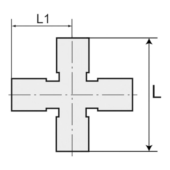 Riegler X-Steckverbindung »click-clock« Schlauch-Außen-Ã˜ 4, Messing vern.