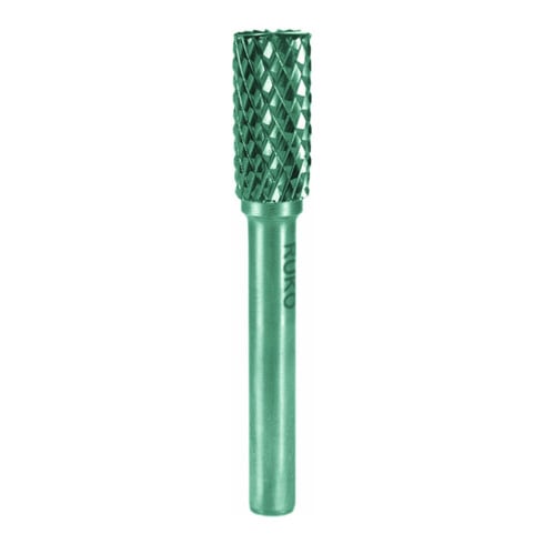 Ruko Hartmetall Frässtift Form B Zylinder (ZYAS) mit Stirnverzahnung