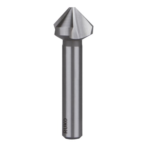 RUKO Svasatore conico e sbavatore DIN335-D 90° HSS, 3 taglienti