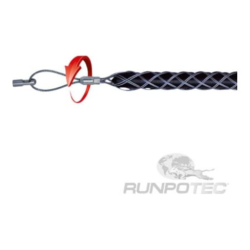 Runpotec Gaine de tirage câble avec dévidoir 9-15 mm 20266
