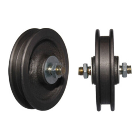 Schiebetorrolle 75 mm Stahl verzinkt 35 kg 9/11 mm