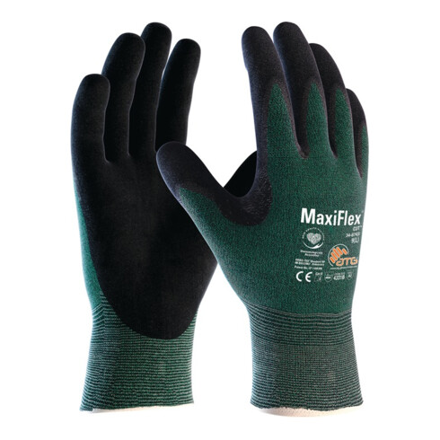 Schnittschutzhandschuhe MaxiFlex® Cut™ 34-8743 Gr.11 grün/schwarz EN 388 PSA II