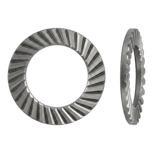 ART 88121 Schnorr Sperrzahnscheibe beidseitig gezahnt, Form VS, Edelstahl A2 200 HV
