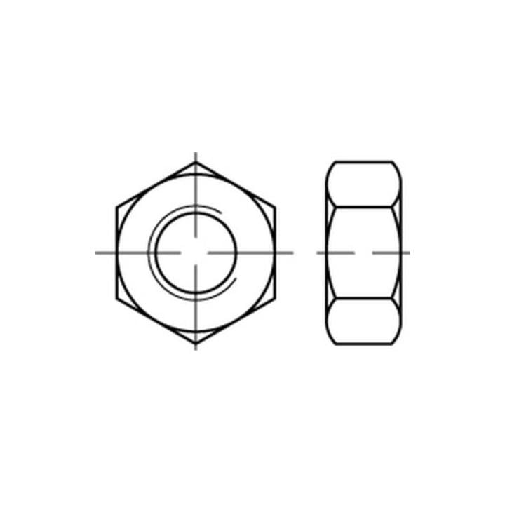 Sechskantmutter ISO 4033 M 8 x 1,25 Stahl blank