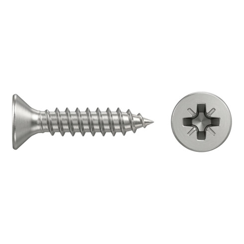Senkkopf-Spanplattenschraube Edelstahl A2 blank PZ