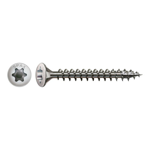 Spax Linsensenkkopf-Universalschraube mit Innensechsrund (TX), Edelstahl A2-70, blank