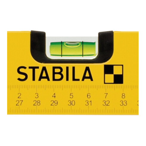 STABILA Wasserwaage Type 70 MAS 80 cm mit Markierschiebern und Skalenaufdruck
