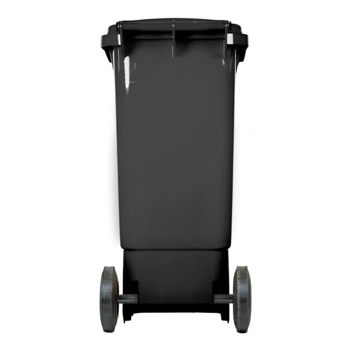 STIER 2-Rad-Müllgroßbehälter 80 l grau BxTxH 445x520x939 mm