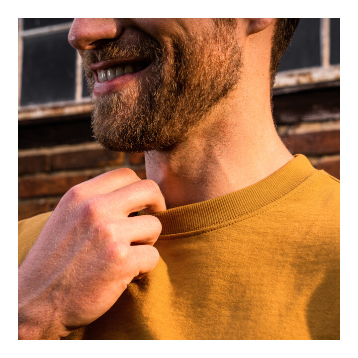 STIER Crew Sweat Style Embro S Golden Brown