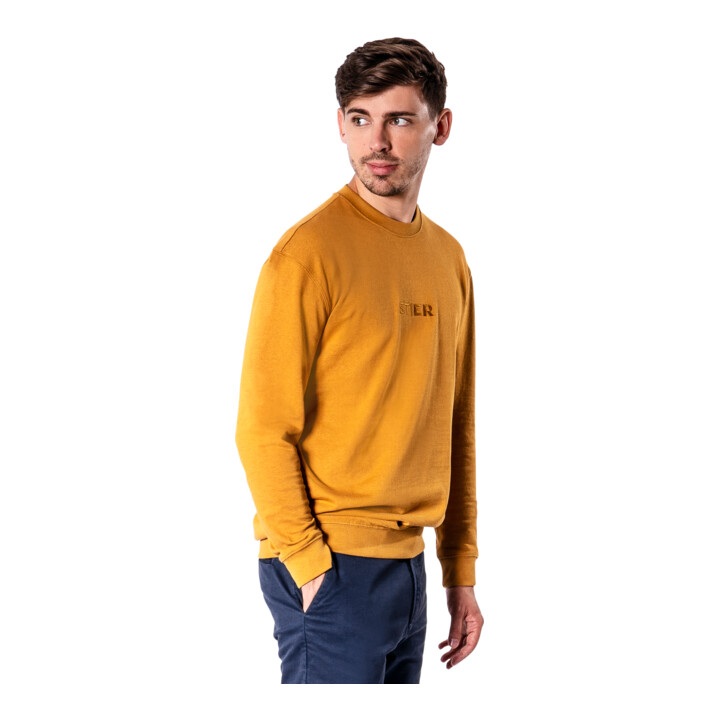 STIER Crew Sweat Style Embro S Golden Brown
